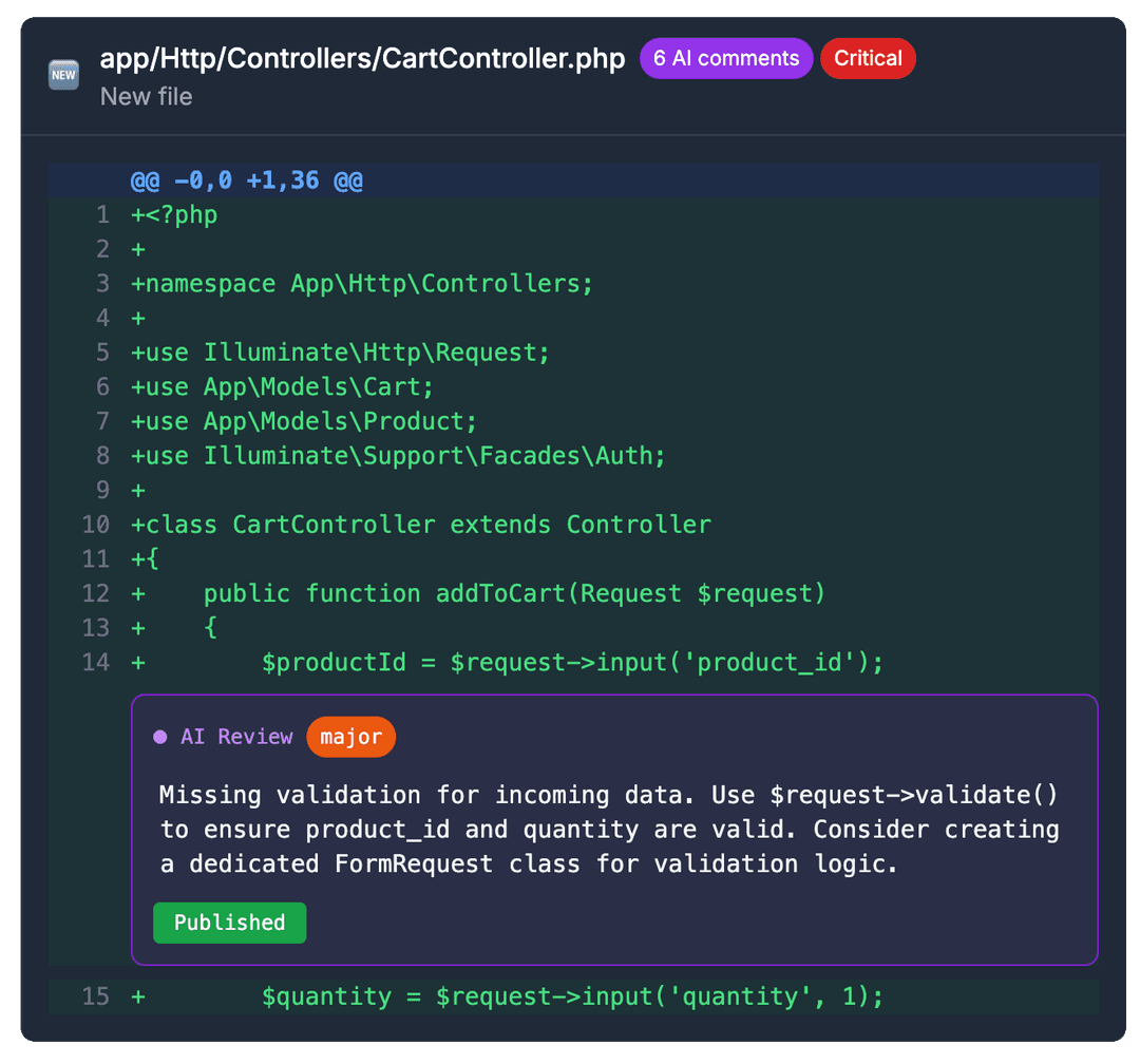 AI Code Review Demo